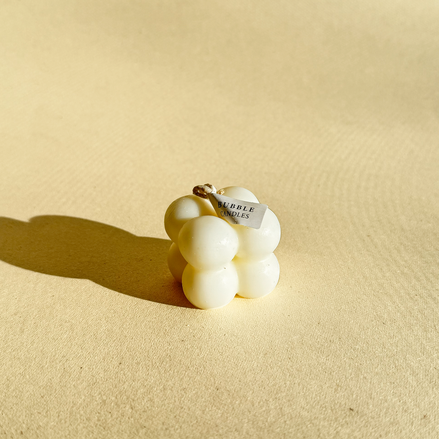 White Bubble Candle